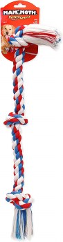 Mammoth Flossy Chews 3 Knot Rope Chew for Dogs, Multicolor, 25 inch Large