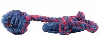 Mammoth Flossy Chews 3 Knot Rope Chew for Dogs, Multicolor, 36 inch