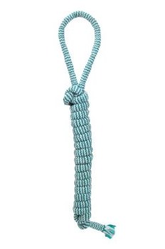 Mammoth Extra Fresh Dental Bar Rope Chew for Dogs, Green White, 18 inch