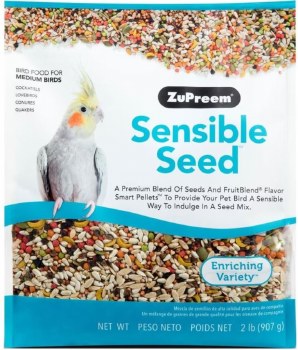 ZuPreem Sensible Seed, Cage Bird Food, 2lb