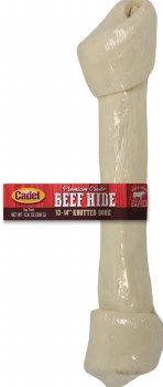 Cadet Gourmet Knotted Rawhide Bone, 13-14 inch