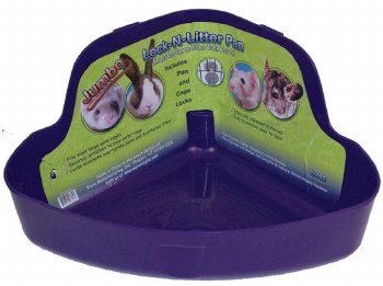 Ware Jumbo Small Animal Lock n Litter Pan, Assorted Colors