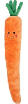 Zippy Paws Jigglerz Carrot, Orange, Dog Toys, Extra Large