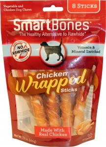 Smartbones Chicken Wrapped Sticks Rawhide Free Dog Chews 8 pack