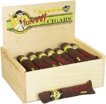 Yeowww!  Catnip Cigar Box, Cat Toys