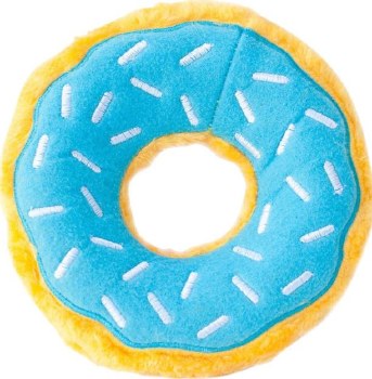 Zippy Paws Donut Blueberry, Blue, Dog Toys, Regular