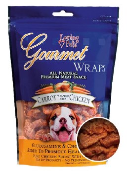 Loving Pets Gourmet Carrot & Chicken Wraps Dog Treats 8oz