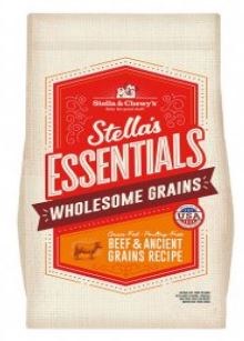 Stella's Essentials Grass Fed Beef with Ancient Grains Recipe Dry Dog Food 3lb