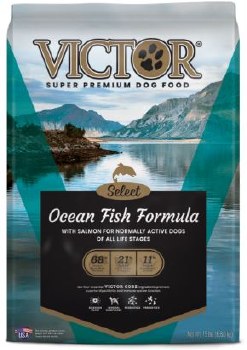 Victor Select Ocean Fish Formula with Alaskan Salmon Dry Dog Food 15lb