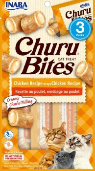 Inaba Churu Bites Cat Treats, Chicken, .35oz, 3 count