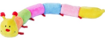Zippy Paws Plush Caterpillar, Rainbow, Dog Toys, Extra Large