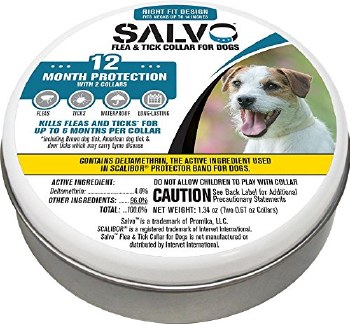 Durvet Salvo Flea And Tick Collar Small 6 Month Protection 2 pack