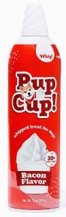 Pup Cup Bacon Flavor Whip Treat for Dogs, 13oz