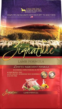 Zignature Limited Ingredient Formula Lamb and Chickpea Recipe Grain Free Dry Dog Food 4lb