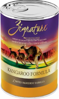 Zignature Kangaroo Limited Ingredient Formula Canned Wet Dog Food case of 12, 13oz Cans