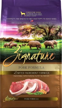 Zignature Limited Ingredient Formula Pork and Peas Recipe Grain Free Dry Dog Food 25lb