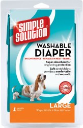 Simple Solution Washable Female Dog Diaper, Large