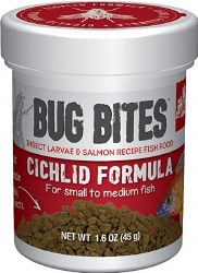 Fluval Bug Bites Small to Medium Cichlid, Fish Food, 1.59oz