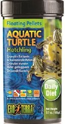 ExoTerra Hatchling Aquatic Turtle Floating Pellets Reptile Food 3.70oz