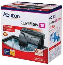 Aqueon QuietFlow LED Pro Power Filter, Size 10, up to 20 gallon