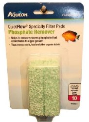 Aqueon QuietFlow Phosphate Remover Filter Pad, Size 20/75, 4 Count
