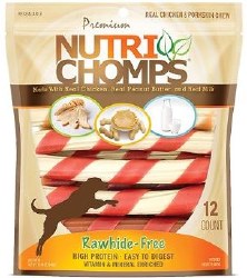NutriChomps 6inAstWrappedTwist