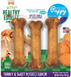 Nylabone Healthy Edibles Puppy Natural Chew, Dog Bone,