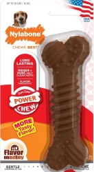 Nylabone Power Chew Textured Regular Bone Nylon Dog Chew Toy, Flavor Medley, Wolf, Dog Dental Health