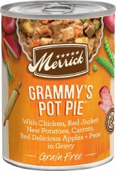 Merrick Grain Free Grammys Pot Pie Recipe with Chicken Canned Wet Dog Food 12.7oz