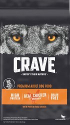 CRAVE High Protein Adult Formula Chicken Recipe, Dry Dog Food, 22lb