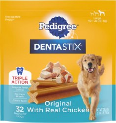Pedigree Dentastix, Large Original Dog Dental Treats, 32 pack