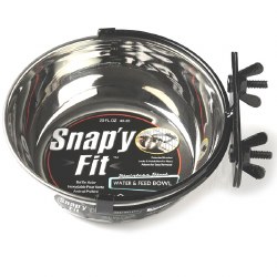 Midwest Snapy Fit Stainless Steel Dog Bowl 20oz