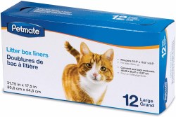 Petmate Litter Pan Liners Clear Jumbo, 8 Count