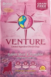 Earthborn Holistic Venture Limited Ingredient Rabbit and Pumpkin Recipe Grain Free Dry Dog Food 25 lbs