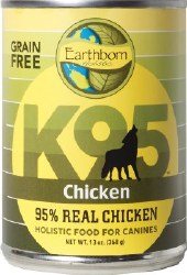Earthborn Holistic K95 Chicken Recipe Grain Free Canned Wet Dog Food 13oz