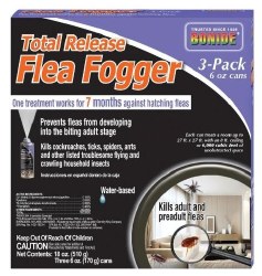 Bonide Total Release Flea Fogger, 6oz, 3 Count