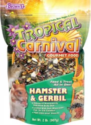 FMBrowns Tropical Carnival Gourmet Hamster and Gerbil Food and Treat 2lb