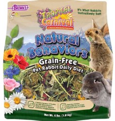 FMBrown's Tropical Carnival Natural Behaviors Rabbit, Grain Free, Small Animal Food, 4lb