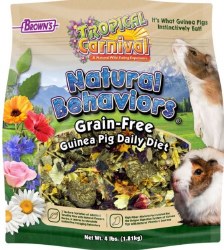 FMBrown's Tropical Canival Natural Behaviors for Guinea Pig, Grain Free, Small Animal Food, 4lb