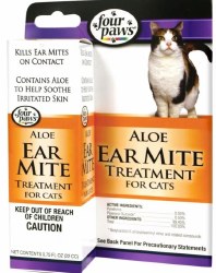 Four Paws Aloe Ear Mite Treatment for Cats 0.75oz