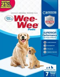 Four Paws Wee Wee Pads 22 inch x 23 inch, 7 count