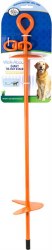 Four Paws Walk About Giant Tie Out Stake, 28 inch, Orange