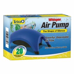 Tetra Whisper Aquarium Air Pump, Blue, Up to 20 Gallon