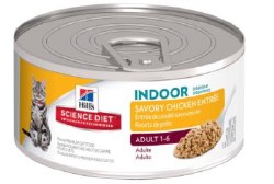 Hills Science Diet Indoor Adult Formula Chicken Recipe Canned, Wet Cat Food, 5.5oz