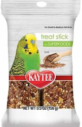 Kaytee Avian Super Food Flax Seed Treat Sticks for Small to Medium Birds, 5.5oz