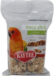 Kaytee Avian Super Food Almond and Walnut Treat Sticks for Medium to Large Birds 5.5oz