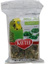 Kaytee Avian Super Food Spinach and Kale Treat Sticks for Small to Medium Birds, 5.5oz