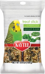 Kaytee Avian Super Food Spinach and Kale Treat Sticks for Small to Medium Birds 5.5oz