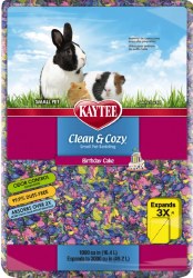 Kaytee Clean and Cozy Small Animal Bedding, Birthday Cake, 49.2L