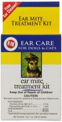 Miracle Care Ear Mite Treatment Kit for Cats and Dogs